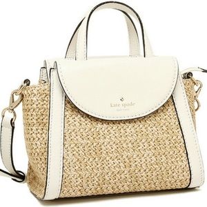 NWOT Large Kate Spade Adrien Cobble Hill Straw bag